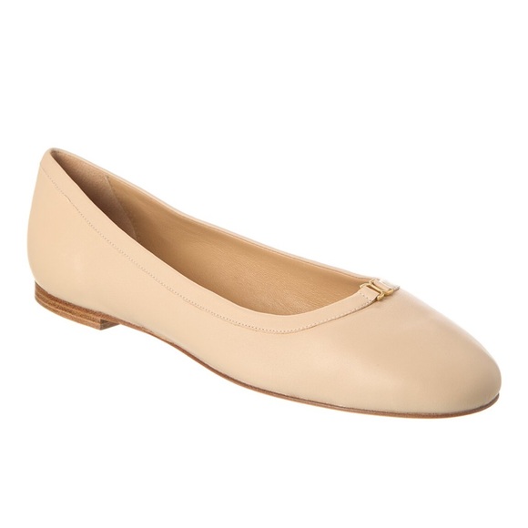 NWOT Chloe Marcie Beige / Cream Leather Ballet Flats - Picture 1 of 9